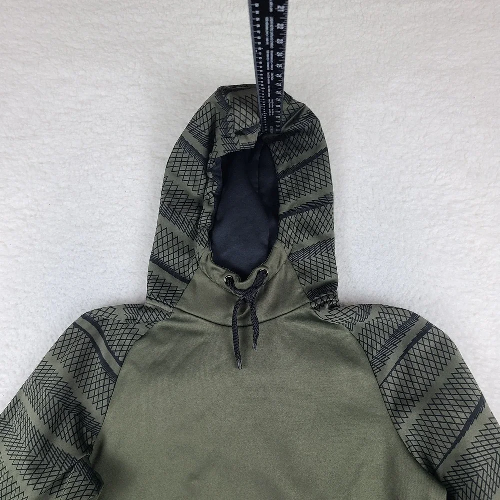 Nike Hoodie Mens‎ Small Dark Green Olive Dri Fit Training Activewear 800303-325